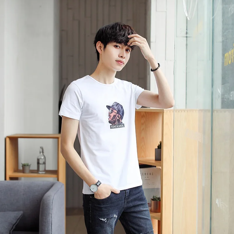

11743 Size 5XL Tee Shirt Homme Summer Short Sleeve Casual Men's T Shirts Male TShirts Camiseta Tshirt Homme