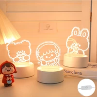 ins night lamp acrylic desktop nightlight kidsgirlsboyslovers lovely holiday gift decorative bedroom table lamp