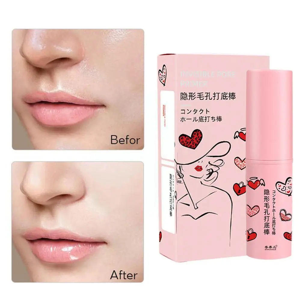

1pcs Makeup Primer Stick Invisible Pore Primer Stick Makeup Face Pore Primer Oil-control Fine Smooth Eraser Base Waterproof R0R6
