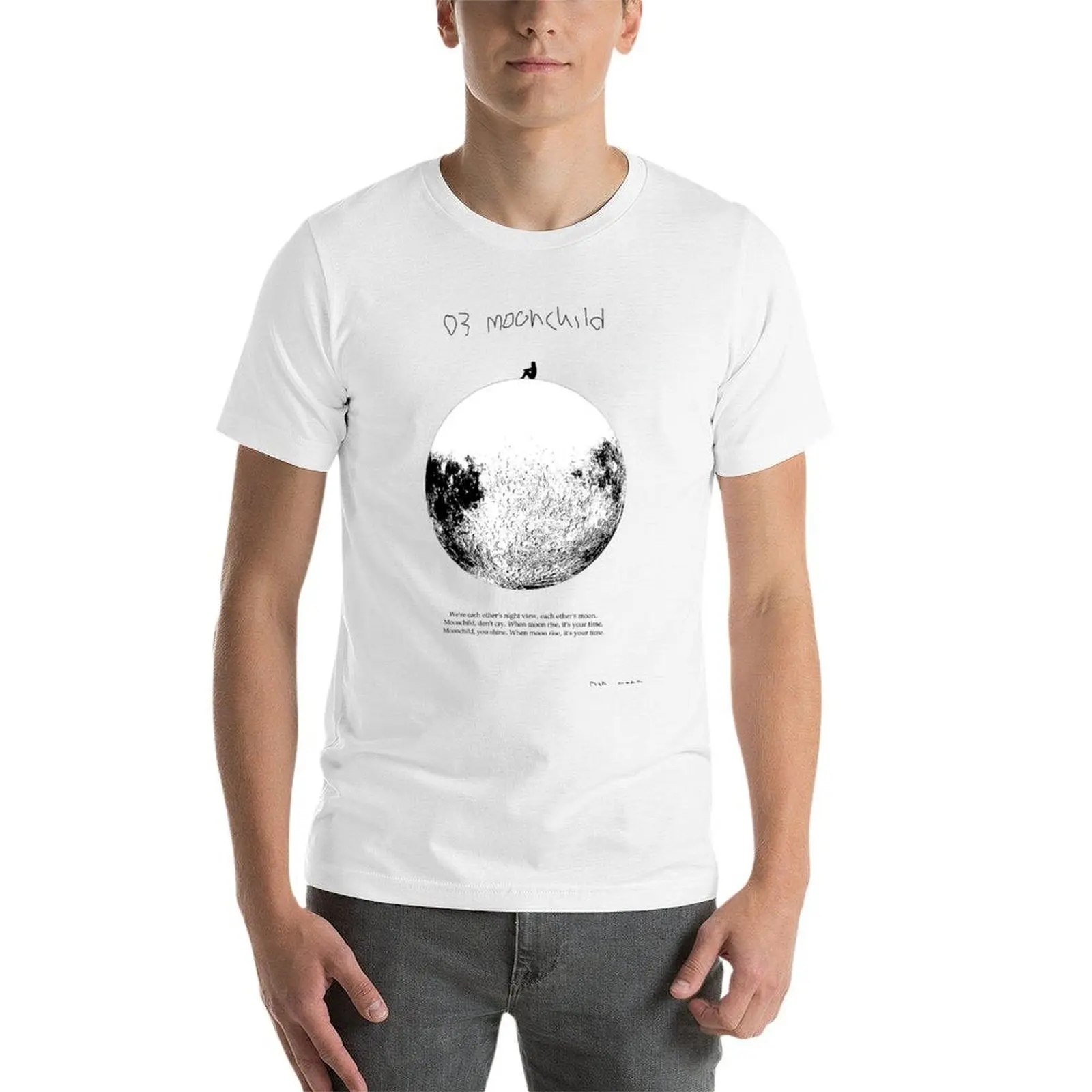 Фото RM Моно. Футболка Moonchild стандартного кроя, однотонная. №3