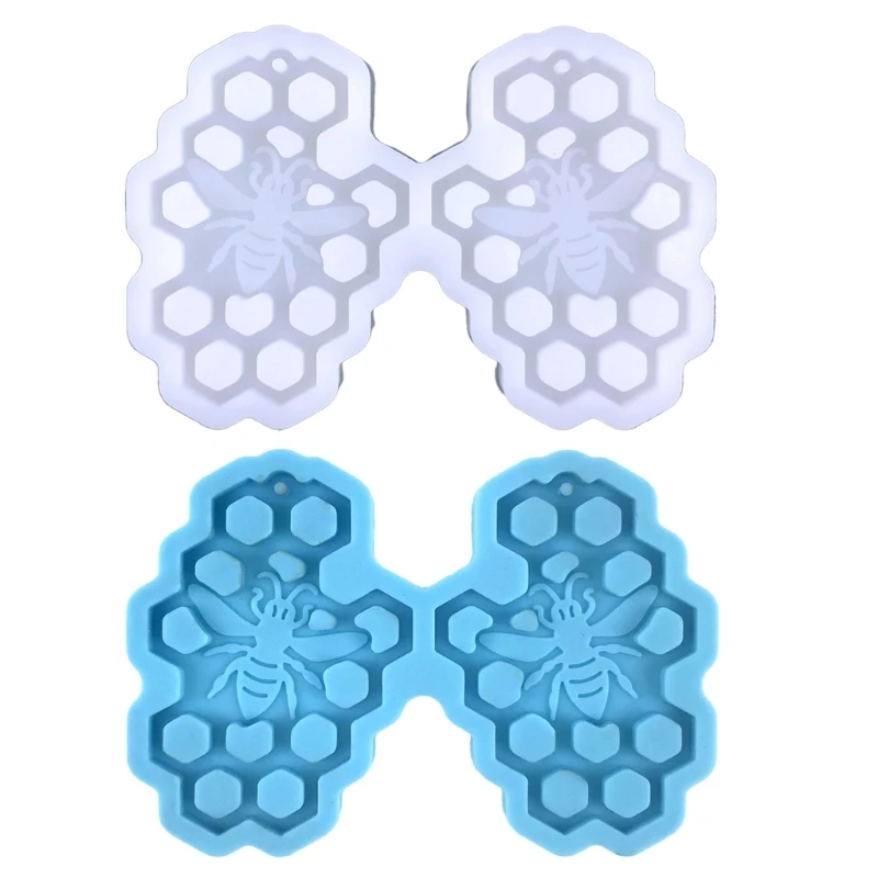 

Honeycomb Earring Resin Mould Earring Silicone Mold Keychain Molds Pendant Mold