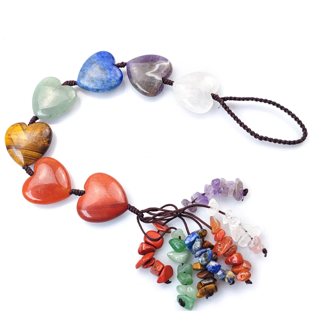 

Crystals Stones Hanging Decoration Crafts Pendants Wall-mounted Household Ornament Accessories for Window Car Office