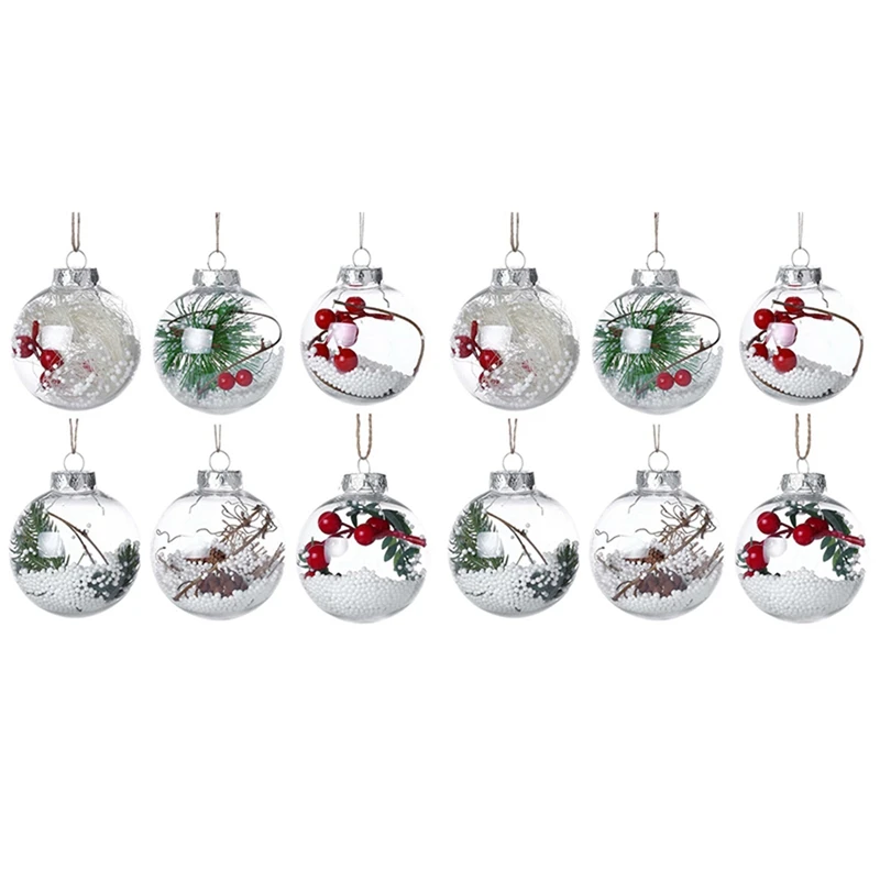 

12X Christmas Tree Pendant Home Festival Desktop Ornament Xmas Elf Ball Tree Garden Decoration Hanging Kids Gifts