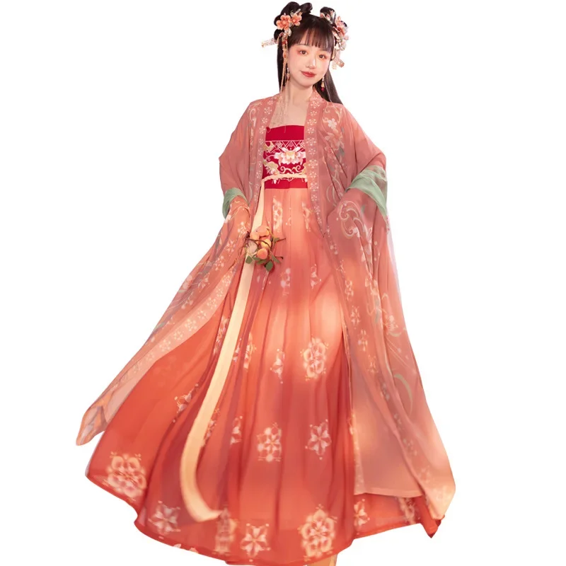 NT188 Новая женская оригинальная рубашка Hanfu длиной до груди с большими рукавами и