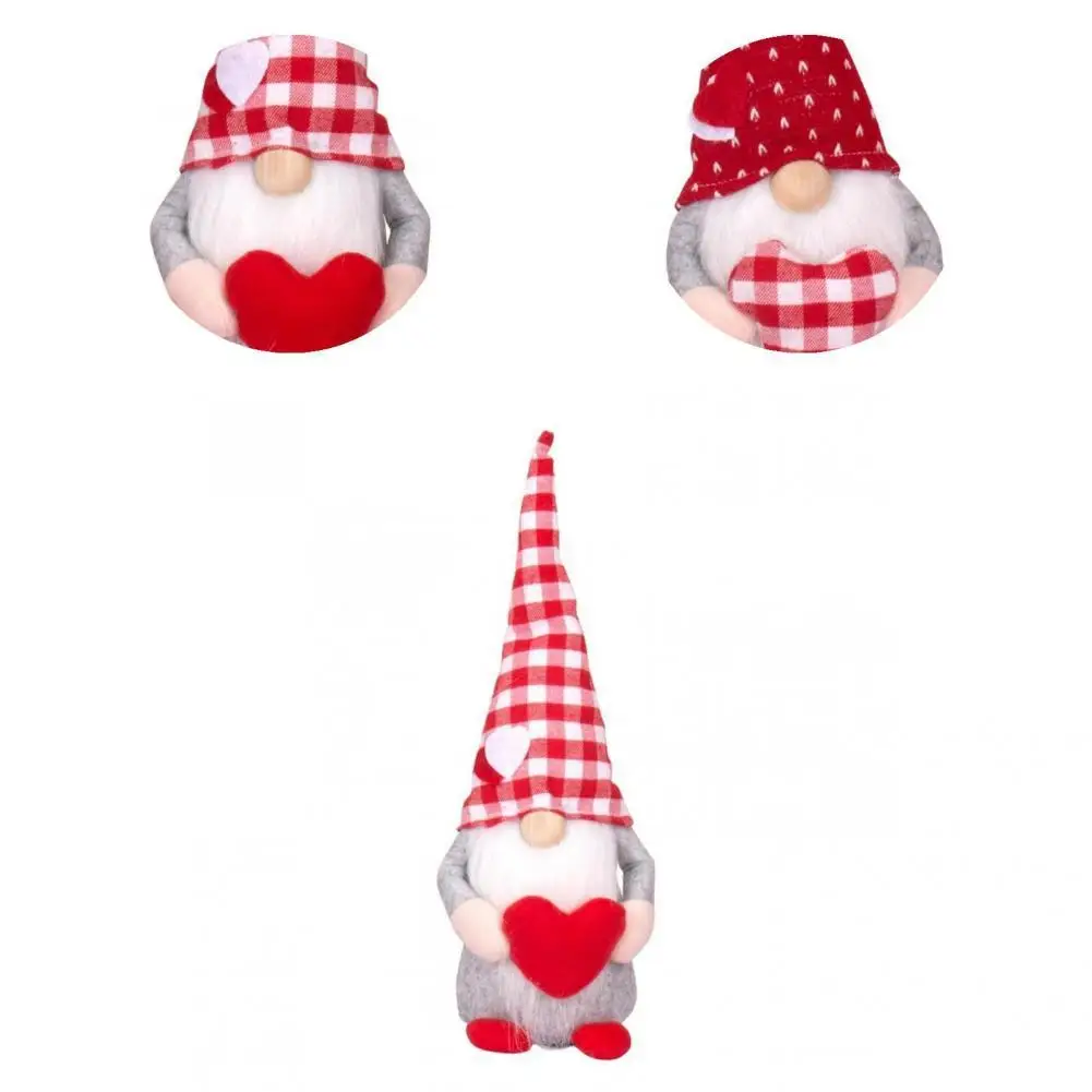 

Pretty Dwarf Ornament Creative Anti-fading Add Romantic Lucky Faceless Doll Gnome Toy Gnome Toy