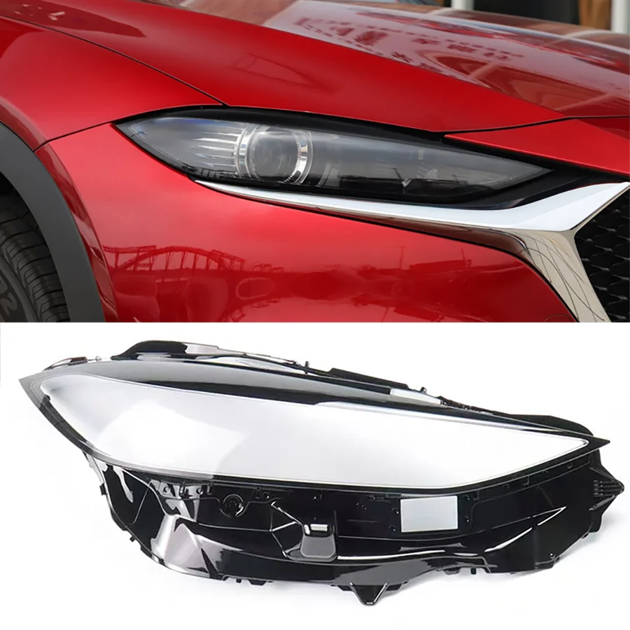 

Wooeight Transparent Headlamp Cover Lamp Shade Front Headlight Shell Lampshade Lens Shell For Mazda CX-4 2016-2018 2020-2022