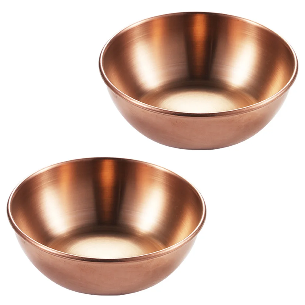 

Dish Seasoning Sauce Appetizerdishes Tray Plates Bowl Dipping Kitchen Flavor Mini Steel Stainlessdecorative Organizer Small