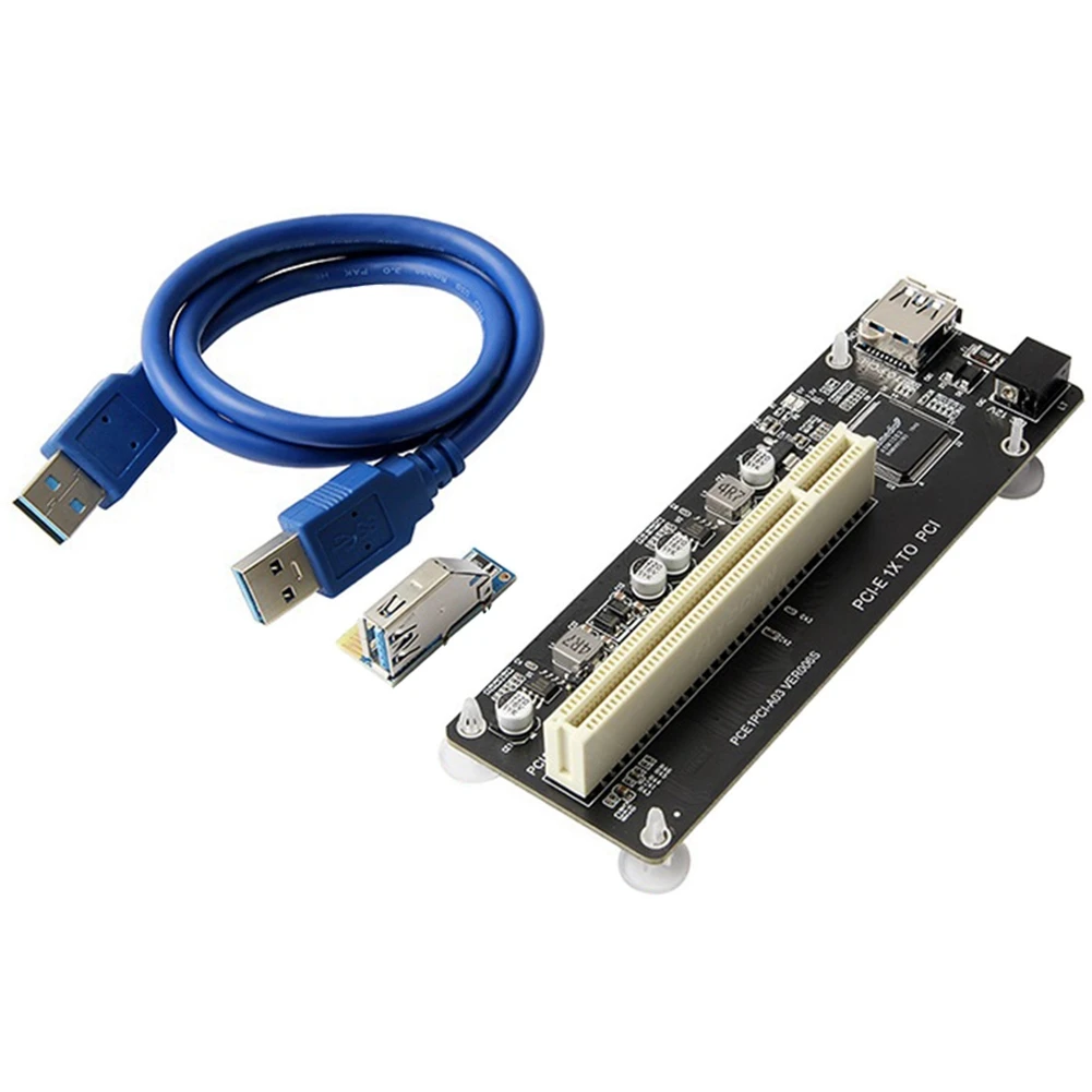 

PCI-E to Dual PCI Expansion Card PCIE Adapter Card Surveillance Video Capture Control Card Innovative Sound Card