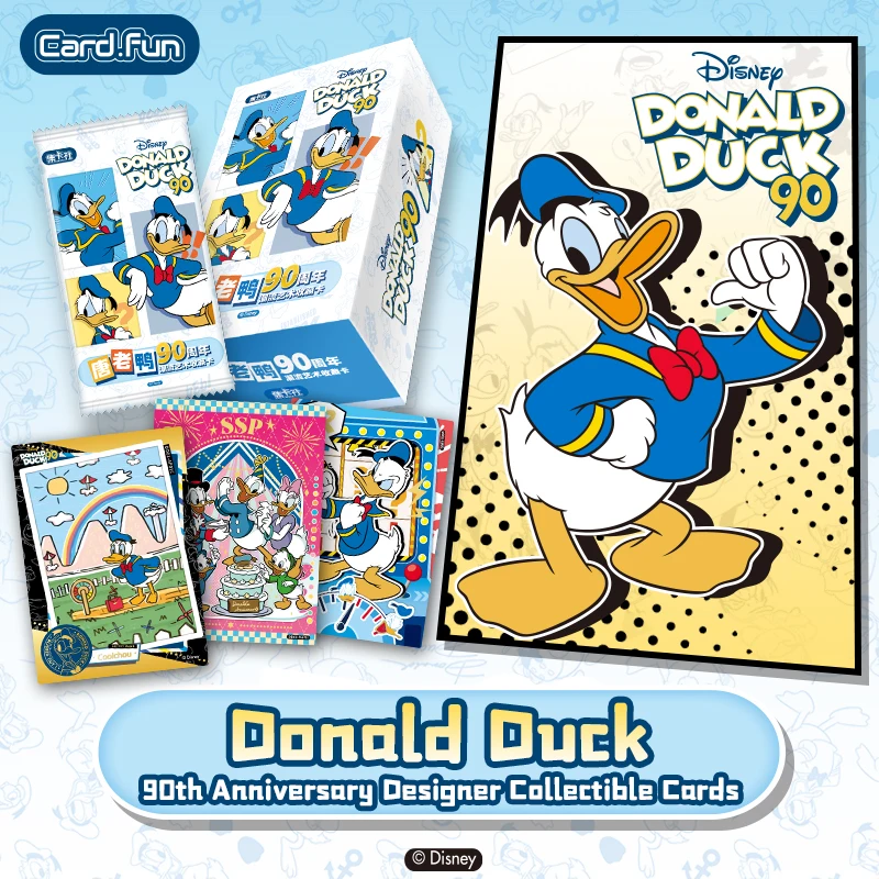 10 упаковок карток CARDFUN Donald Duck в честь 90-летия Booster Packs — Коллекционная игральная