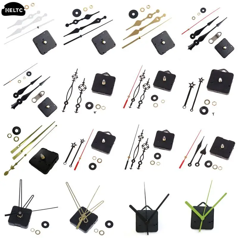 50 типов, 1 комплект, кварцевые настенные часы «сделай сам», бесшумные настенные часы с механизмом, кварцевый механизм для ремонта, детали для часов с иглой