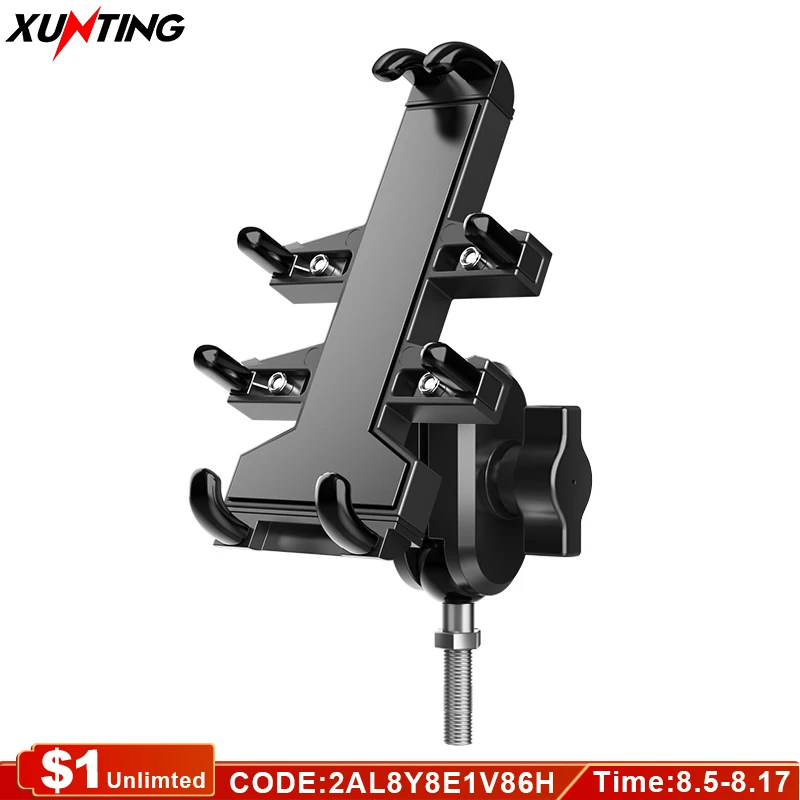 

Xunting Bicycle Phone Holder Motorcycle Phone Holder Waterproof Shockproof Bicycle Non-slip MTB Phone Stand Cycling Bracket