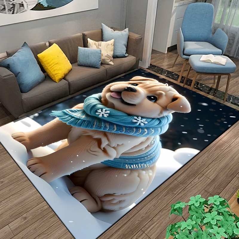 Милый мультяшный животное кошка собака ковер декор для йоги гостиной детский