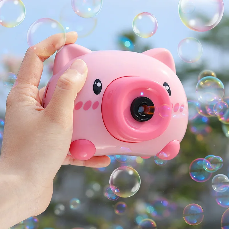 

Chilren Camera Bubble Machine Outdoor Toy for Kids Girls Boys Handle Soap Bubble Maker Toy Kids Durable Automatic Bubble Blower