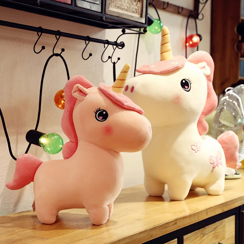 Unicorn Toys For Children Girls Girlfriend Kawaii Room Decor Stuffed Plush Squishmallow Soft Doll Pillows Animals Cute Gift
