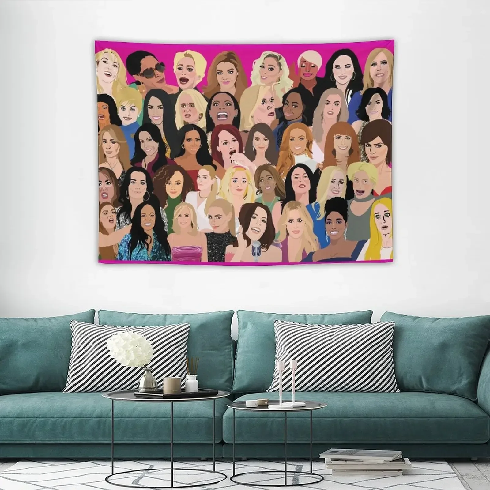 Реальные Домохозяйки монтаж (RHONY RHOBH RHOA RHONJ RHOP rспец RHOSLC RHOD VPR) гобелен комната Декор