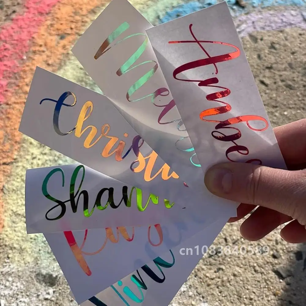 Виниловые наклейки и с индивидуальным именем для украшения свадебного душа