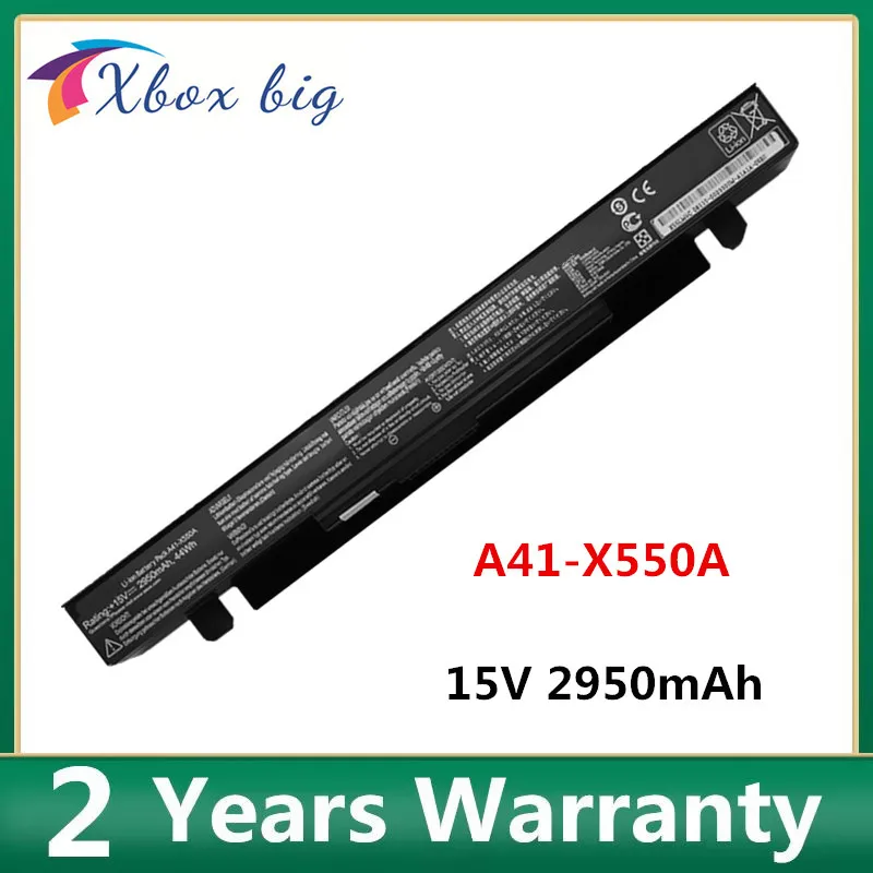 

15V 2950mAhNew A41-X550A Laptop Battery for ASUS A41-X550 X450 X550 X550C X550B X550V X450C X550CA X452EA X452C