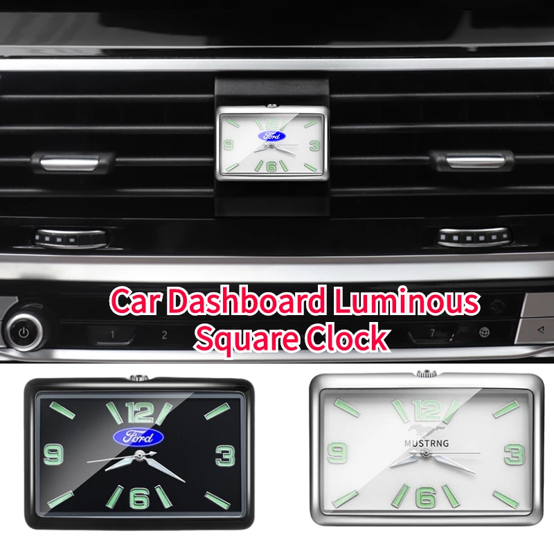 Luminous Car Dashboard Square Clock for Ford Mustang RANGER Edge F150 Focu Escape Escort Expedition Everest Mk7 Transit Explorer