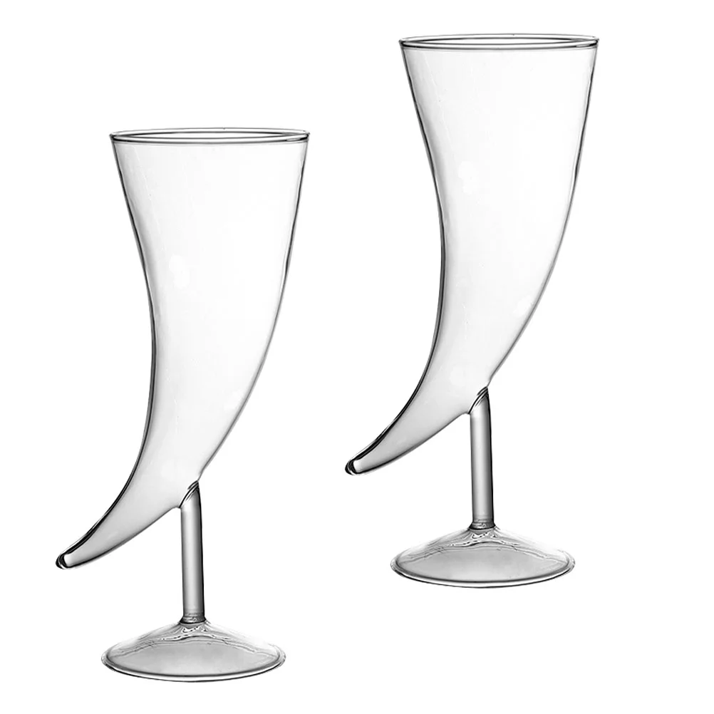 

Glasses Cocktail Horncoupe Cup Goblet Creative Setdrinking Martini Champagne Bird Ox Glassware Highball Beverage Drink Kitchen