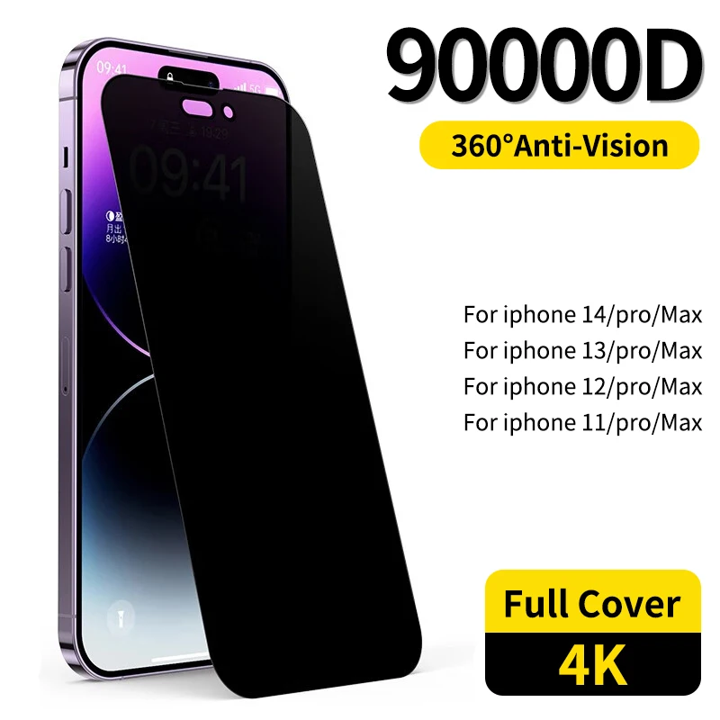 

Защитное стекло для экрана 14 дюймов, защита для полного закаленного Iphone Max, защита от шпионов 12, Iphone 13, конфиденциальность 11, 360 °, стекло