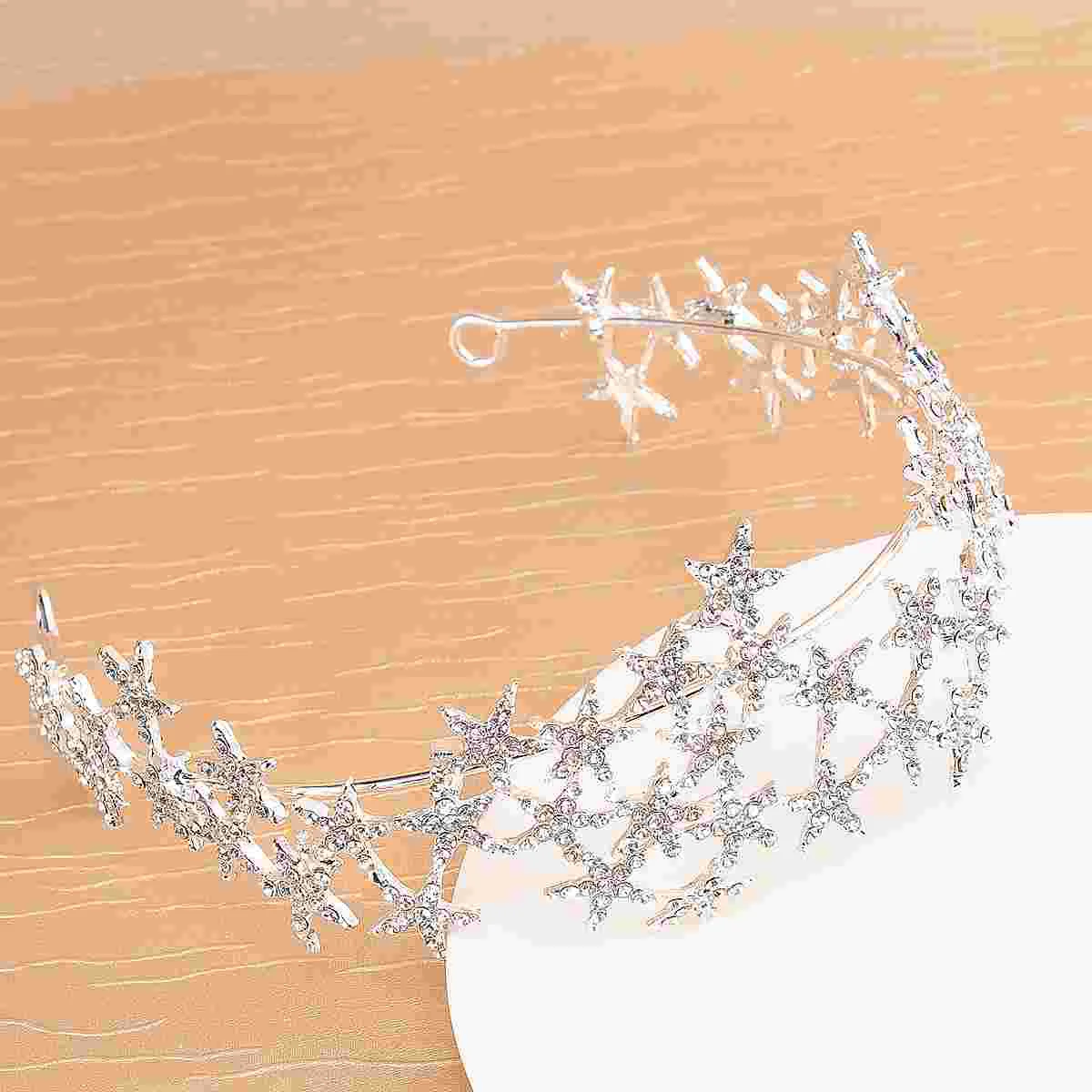 

Ободок для волос со звездами и кристаллами