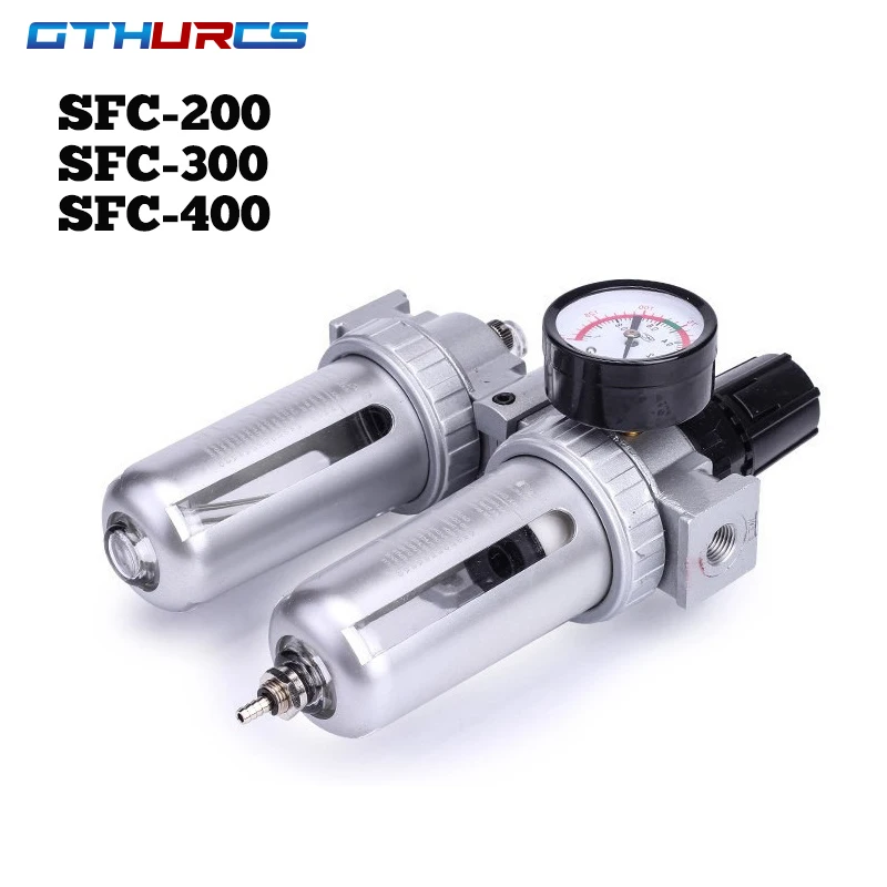

Air Compressor SFC-200 /300/400 Air Treatment Filter Regulator Oil Water Seperators Trap Filter BSP Thread Air Compressors
