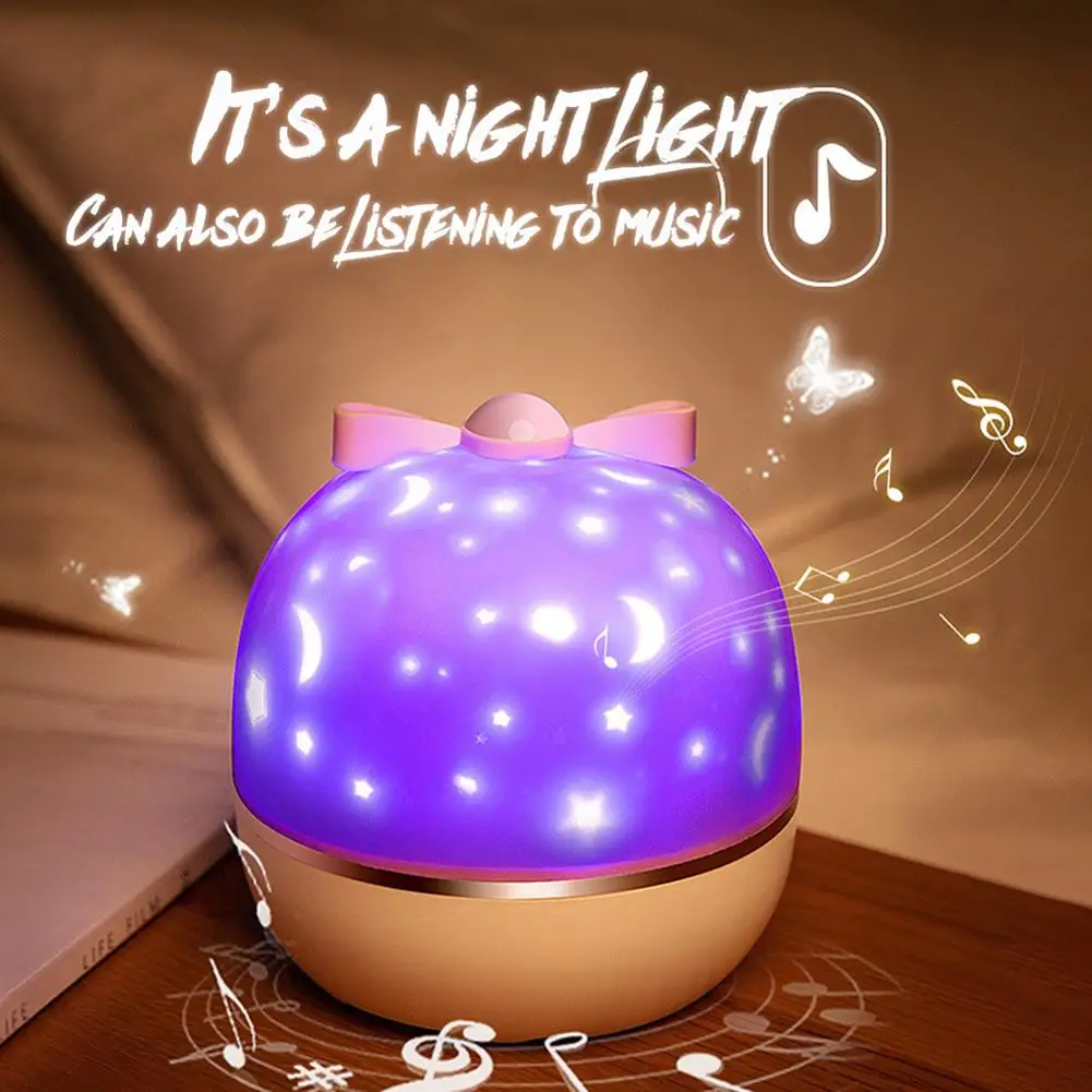 

Миниатюрная романтическая Звездная проекционная лампа 2 в 1, ночник Hd 6 + 3 фильма, атмосферсветильник светильник, проектор Луны, звездного не...