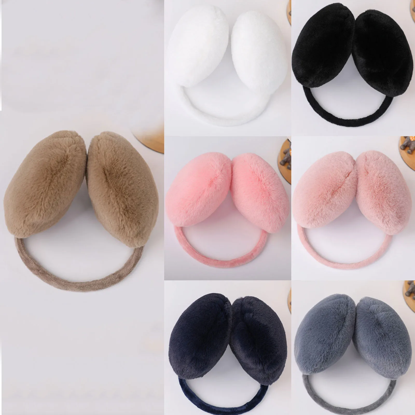

ZDFURS* New Winter Earmuffs Warmth Plush Warm Ears Ear Muff Boy Girl Outdoor Ear Muffs Solid Color Soft Cozy Casual Ear Muffs