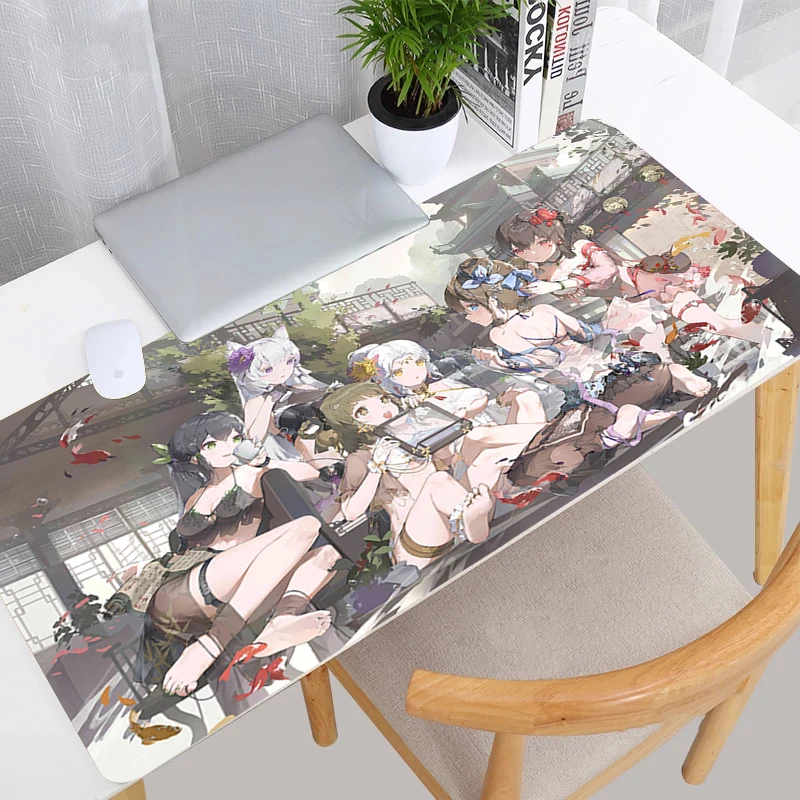 

Японский коврик для мыши в стиле аниме, сексуальный, стильный, большой коврик для мыши, игровые аксессуары, водонепроницаемый коврик для мыши с клавиатурой для ноутбука