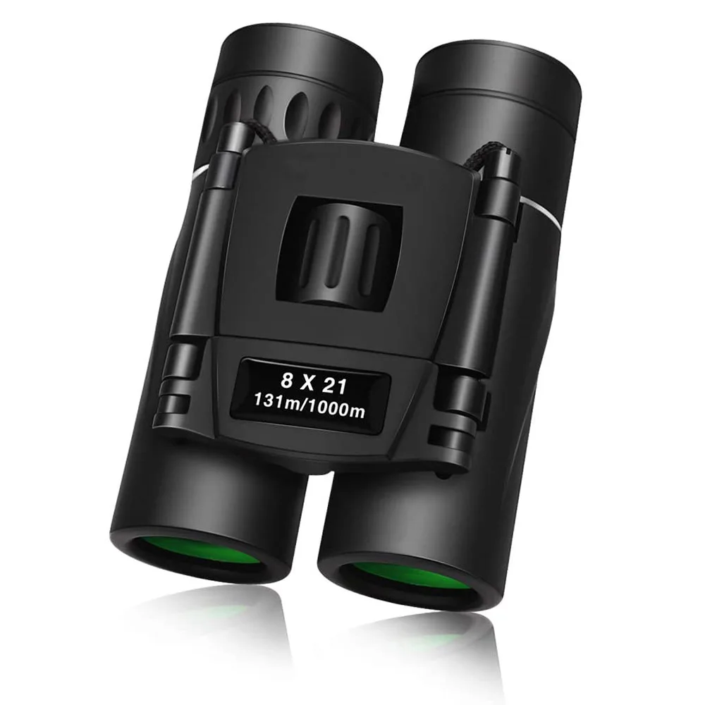 

8x21 Compact Zoom Binoculars Long Range 1000m Folding HD Powerful Mini Telescope BAK4 FMC Optics Hunting Sports Camping Gift