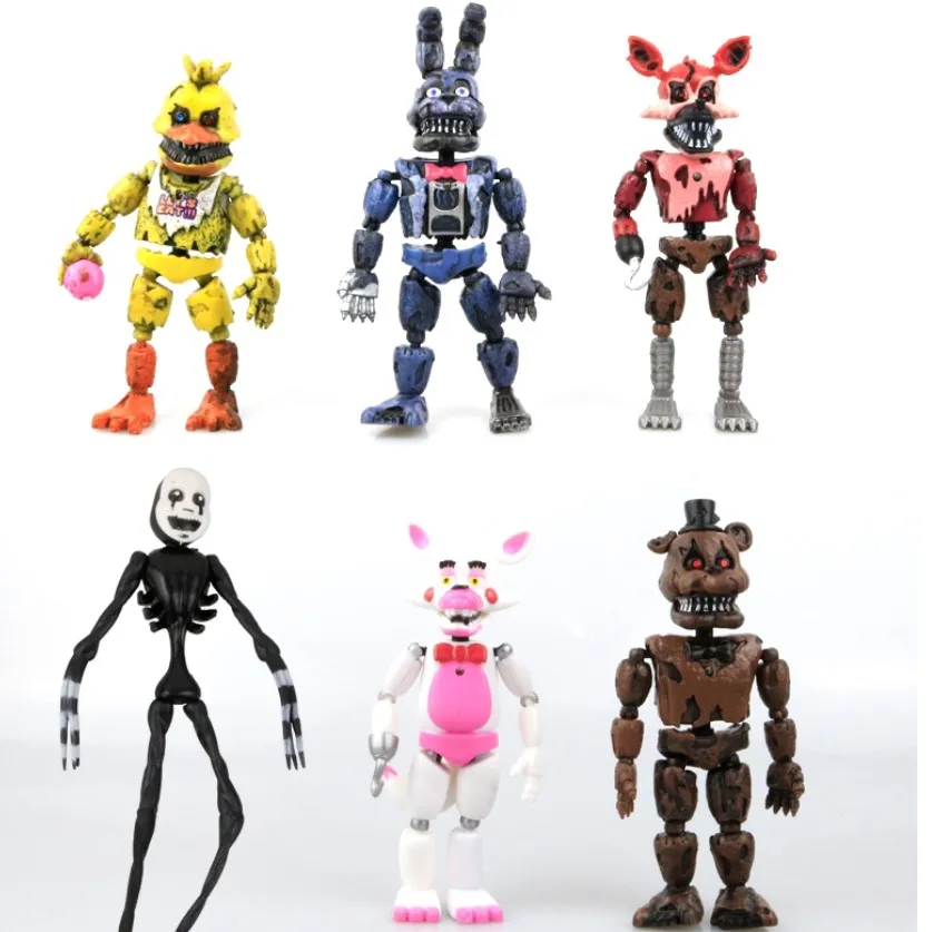 6 шт./партия Five Night At Freddy Аниме Фигурка Fnaf Бонни медведь игрушка-лиса фигурка из ПВХ