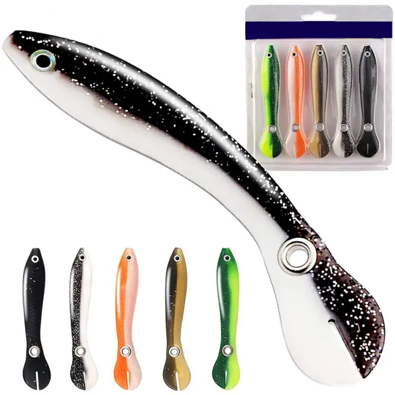 

Highly Detailed Fish Scale Patterns Bionic Soft Bait Realistic Details Lure Soft Bait Body Swing Tail Down Bionic Bait Reusable