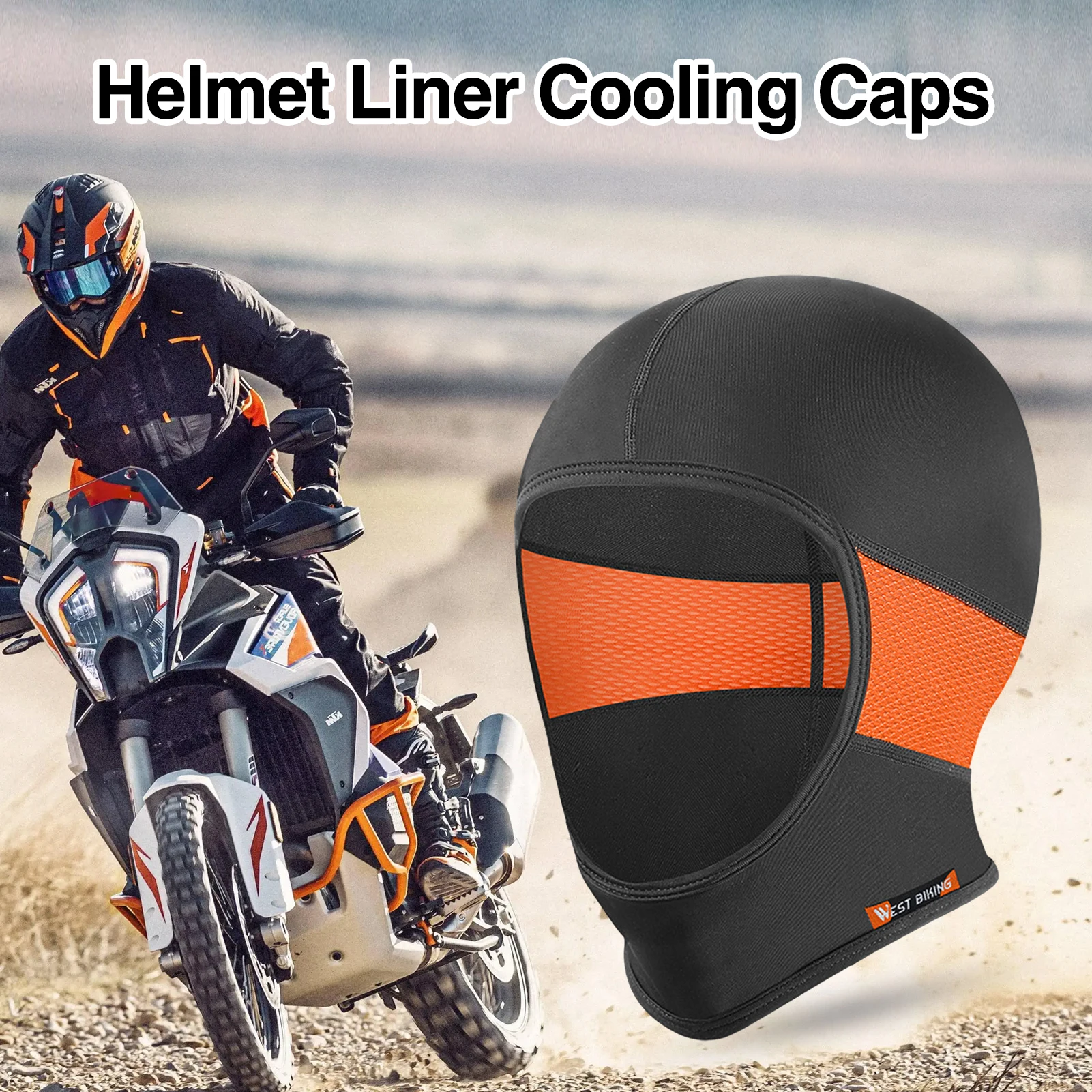 

Cycling Motorcycle Helmet Liner Cooling Dries Quickly Caps Breathable Comfortable Sports Headwear Men Women's Hat