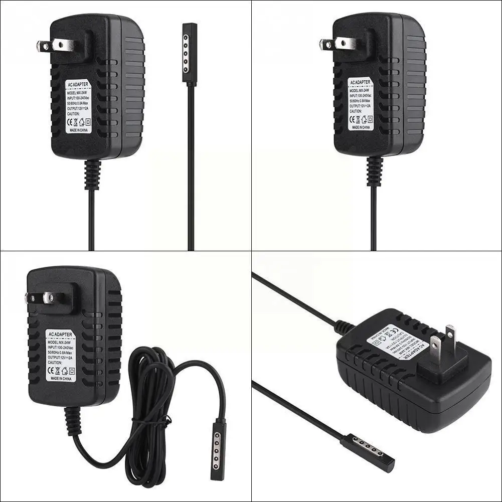 

New 1pcs Plug 12v 2a Ac Adapter Tablets Battery Chargers for Microsoft Rt 10.6 Tablet Pc Eu Us Plug Charger Accessories A9U1
