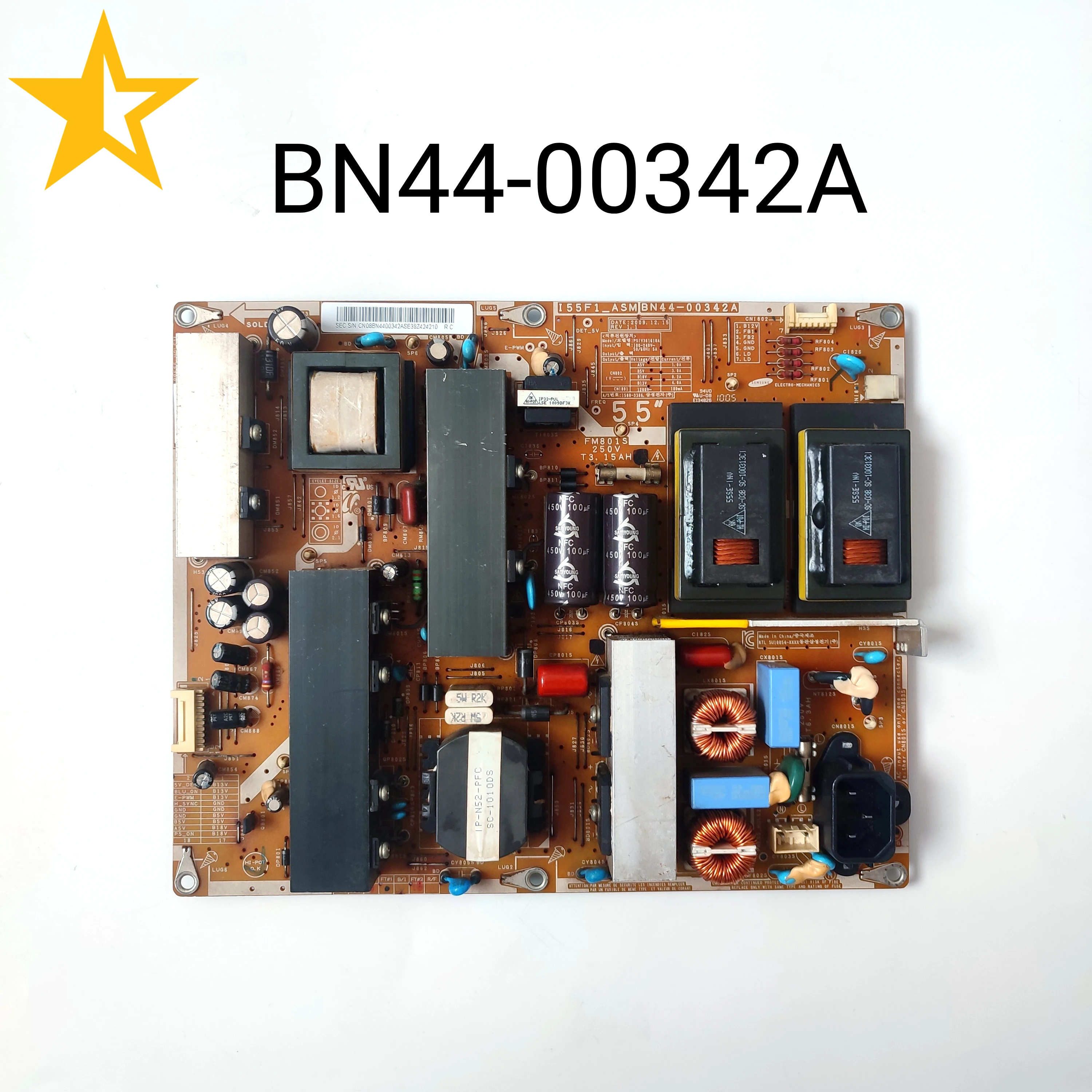 Детали для 55-дюймового ЖК-телевизора, Задняя панель для LE55C650L LA55C650L1F LN55C610N1F LN55C630K1F