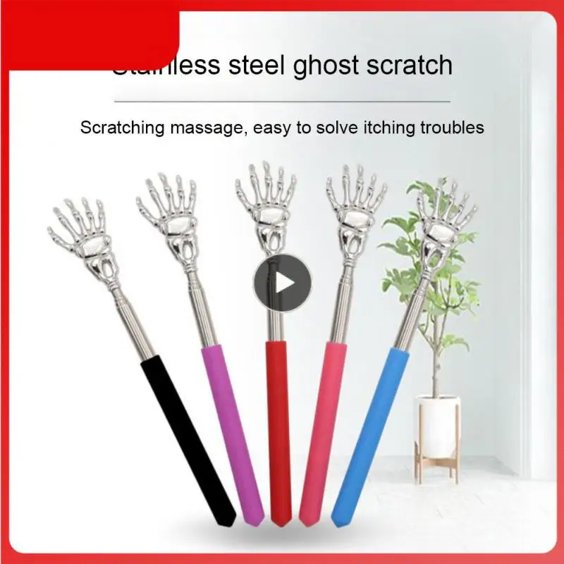 

Extendable Claw Stainless Steel Back Scratcher Telescopic Extendable Massager Convenient Claw Telescopic Ultimate Massager