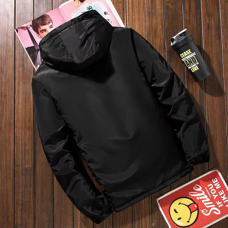 Hooded New Mens Cotton Padded Jacket Winter Thick And Warm Male Jacket Korean Style Trendy Cotton Clothing Loose Large Size Coat