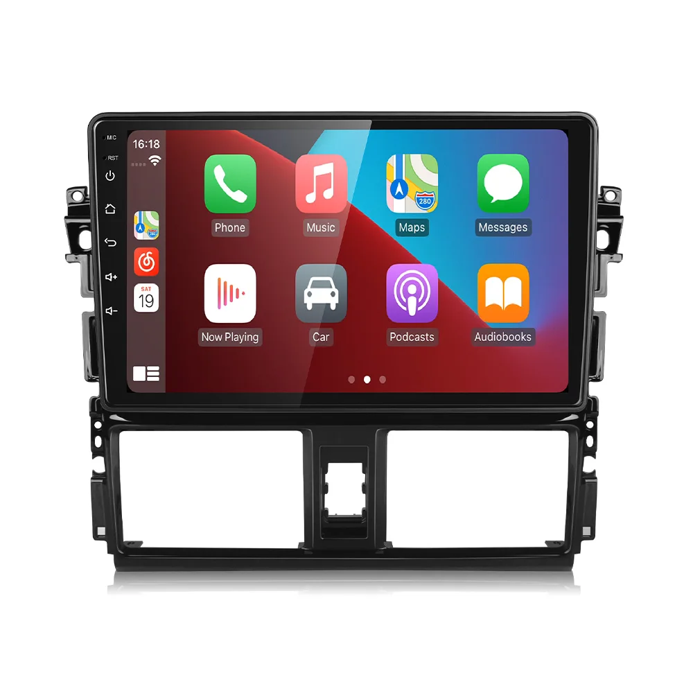 JIUYIN AI Voice 2 din Android Автомагнитола или Toyota vios 2014-2016 Carplay GPS экран для автомобиля 4G