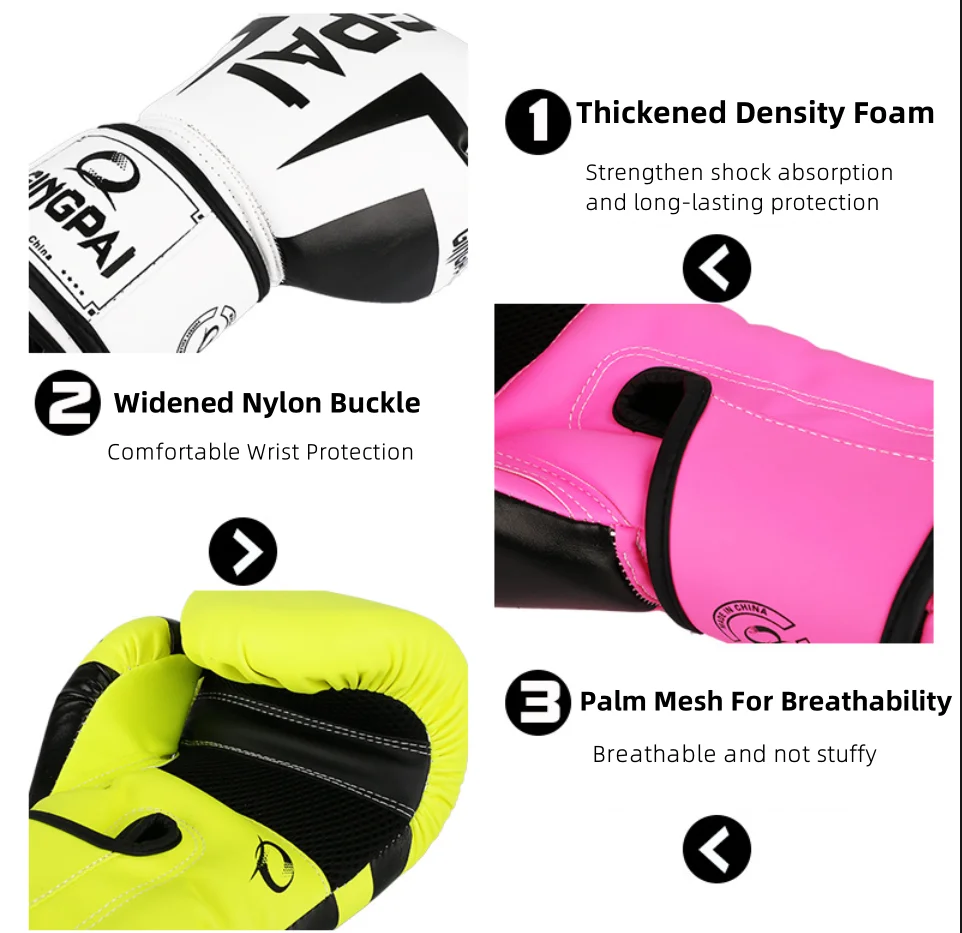 Боксерские перчатки унисекс для фитнеса взрослых и детей бренд GINGPAI