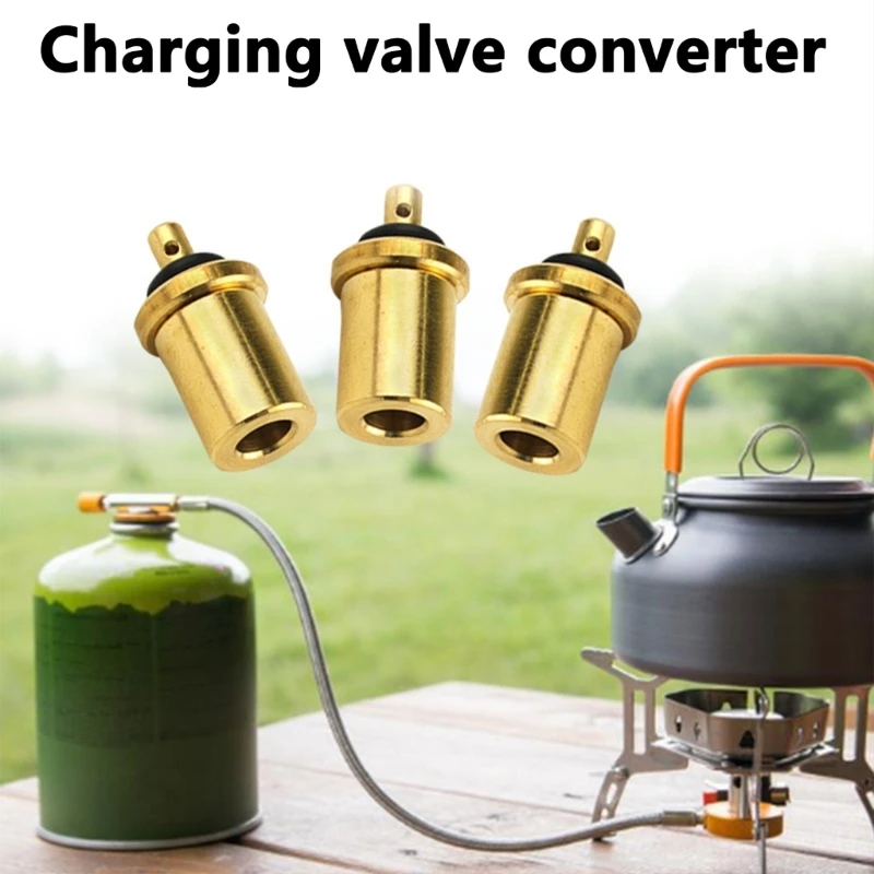 Yunyun 5 шт. адаптер для газового баллона кемпинга портативный латунный заправки