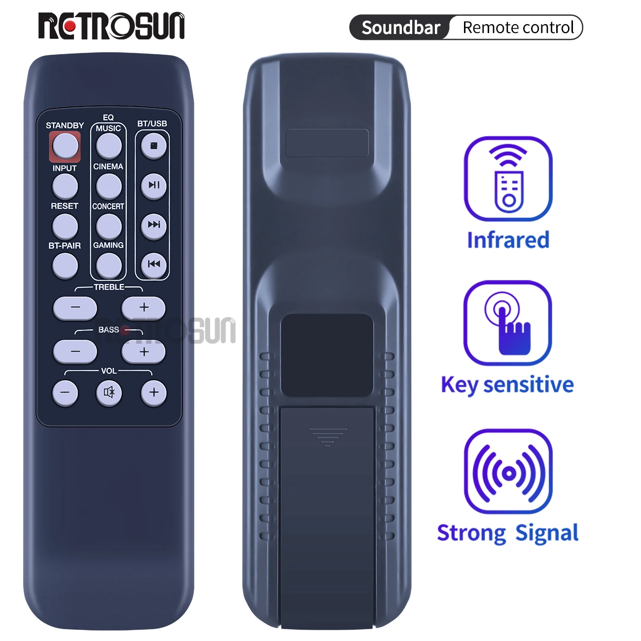 New Remote Control for Creative STAGE 2.1 Soundbar Sound bar & Creative T100 B-STOCK Compact Hi-Fi 2.0 Desktop Speakers System