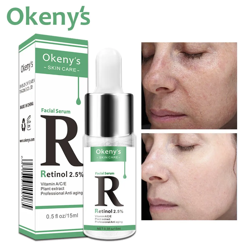 

Retinol Anti Wrinkle Face Serum Lifting Firming Anti-Aging Skin Care Vitamin C Whiten Brighten Remove Dark Spots Beauty Essence