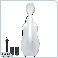 naomi advance cello case carbon fiber cello box hard case carry protect cello parts white