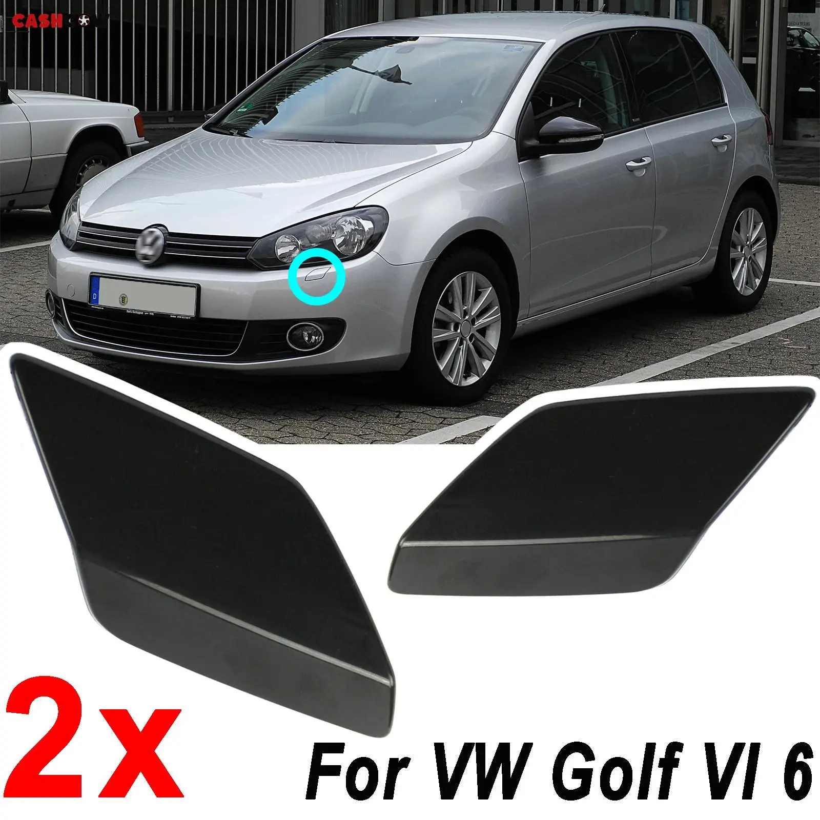 Колпачки для омывателя передних фар автомобиля VW Golf MK6 VI Jetta 2008 2009 2010 2011 2012 5K0955109C
