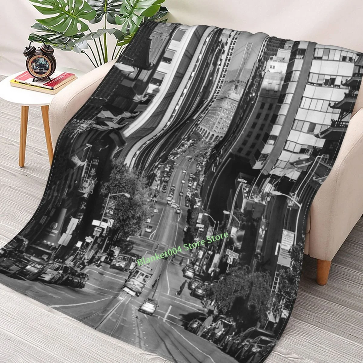 

California Street Throw Blanket 3D printed sofa bedroom decorative blanket children adult Christmas gift