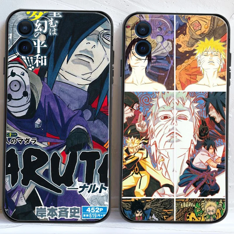 

NARUTO Anime Japan Phone Cases For iPhone 11 12 Pro MAX 6S 7 8 Plus XS MAX 12 13 Mini X XR SE 2020 Soft TPU Back Cover Funda
