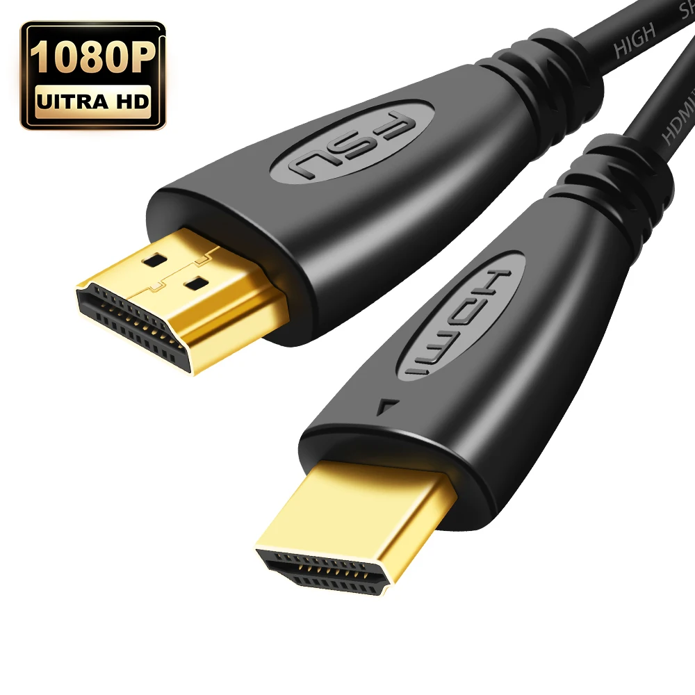 HDMI-compatible Cable High Speed video Audio cables1.4 1080P Gold Plated for computer Projector Splitter Switch Cabo HD to HD