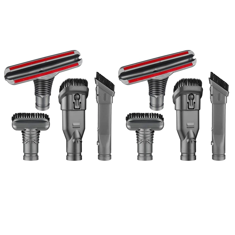 

8 Pack Replacement Attachments Tools Kit For Dyson V6 DC35 DC44 DC58 Attachments Home Cleaning Tools Brush