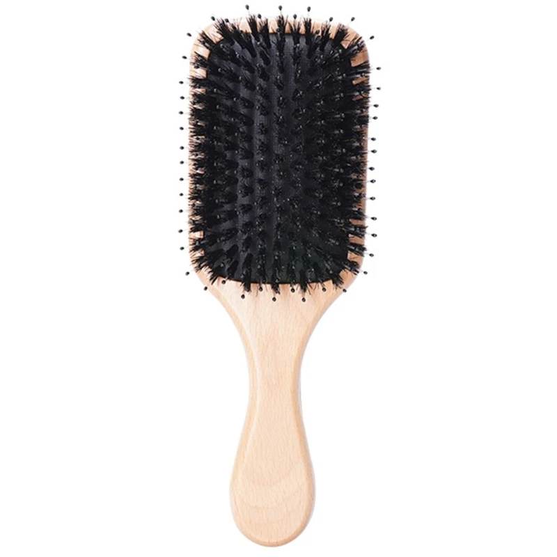 

Professional Anti-Static Hair Brush Bristle Paddle Women Scalp Massager Comb for Salon Hairdressing Styling Tools