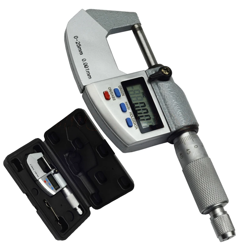 Высококачественный цифровой микрометр 0-25-50-75-0 001 мм водонепроницаемый внешний IP65